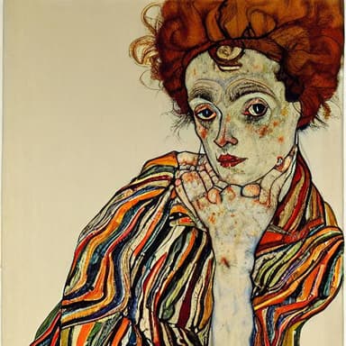 Egon Schiele Style Example 2